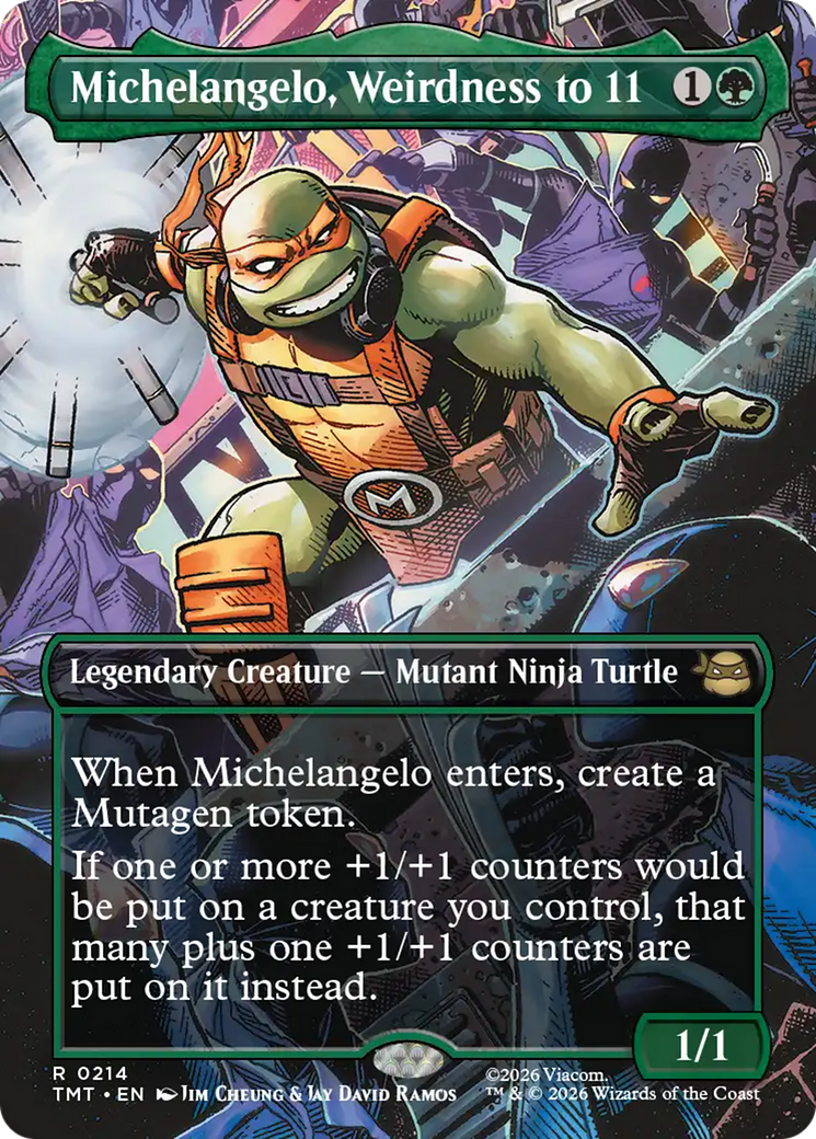 Michelangelo, Weirdness to 11 (Borderless) [Teenage Mutant Ninja Turtles] | Chromatic Games