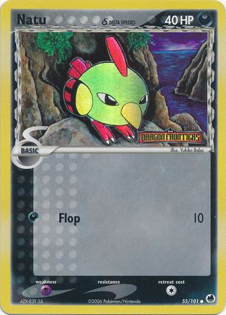 Natu (55/101) (Delta Species) (Stamped) [EX: Dragon Frontiers] | Chromatic Games