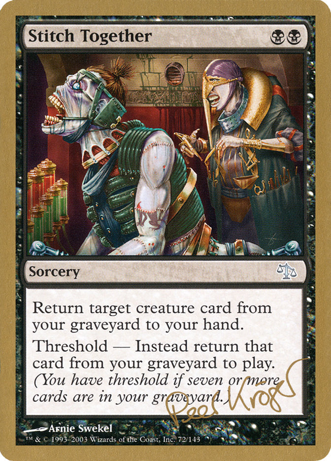 Stitch Together (Peer Kroger) [World Championship Decks 2003] | Chromatic Games