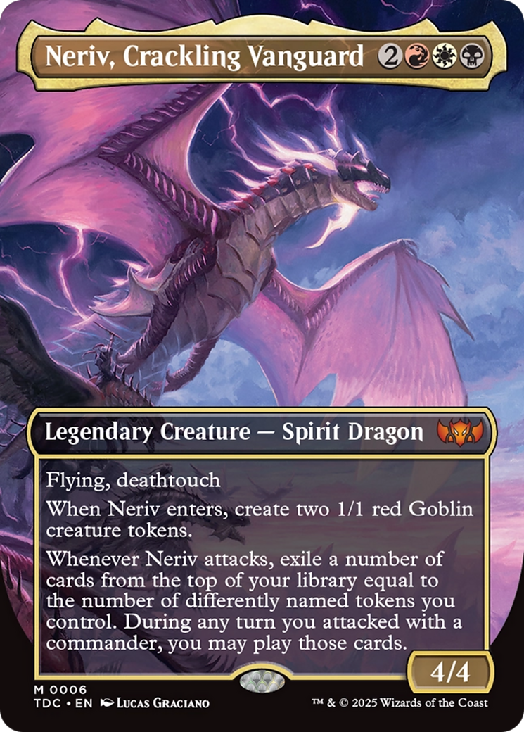 Neriv, Crackling Vanguard (Borderless) [Tarkir: Dragonstorm Commander] | Chromatic Games
