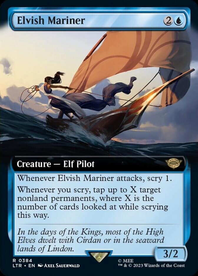 Elvish Mariner (Extended Art) [The Lord of the Rings: Tales of Middle-Earth] | Chromatic Games