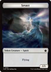 Spirit // Cat (0001) Doubled-Sided Token [Foundations Tokens] | Chromatic Games