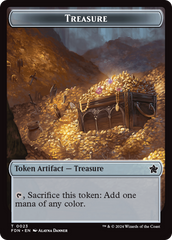 Goblin // Treasure Double-Sided Token [Foundations Tokens] | Chromatic Games