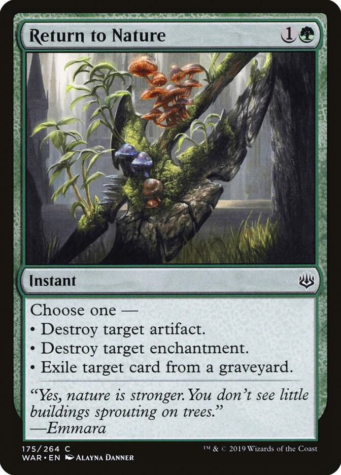Return to Nature 175/264 (War of the Spark)  | Chromatic Games