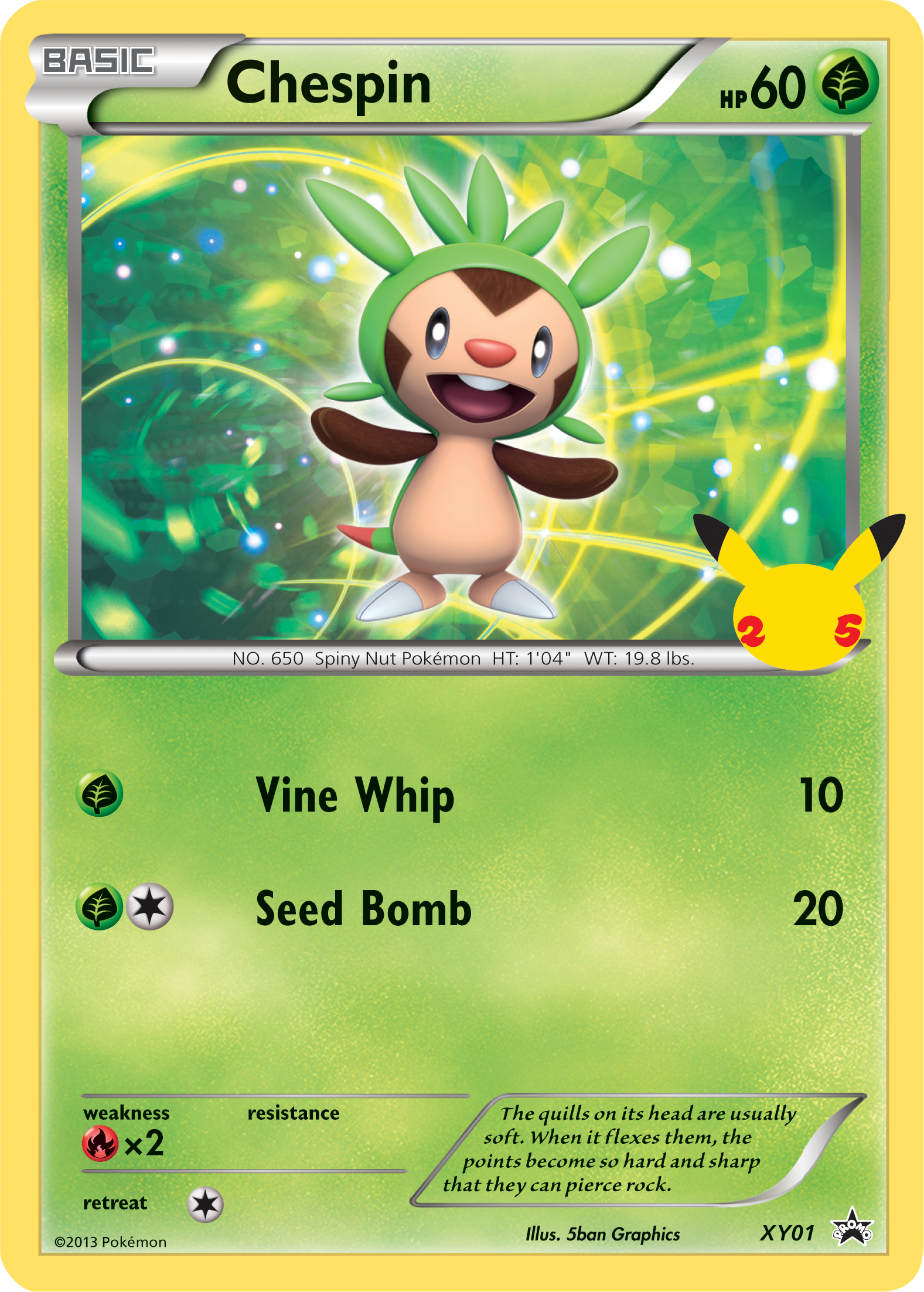 Chespin (XY01) (Jumbo Card) [First Partner Pack] | Chromatic Games