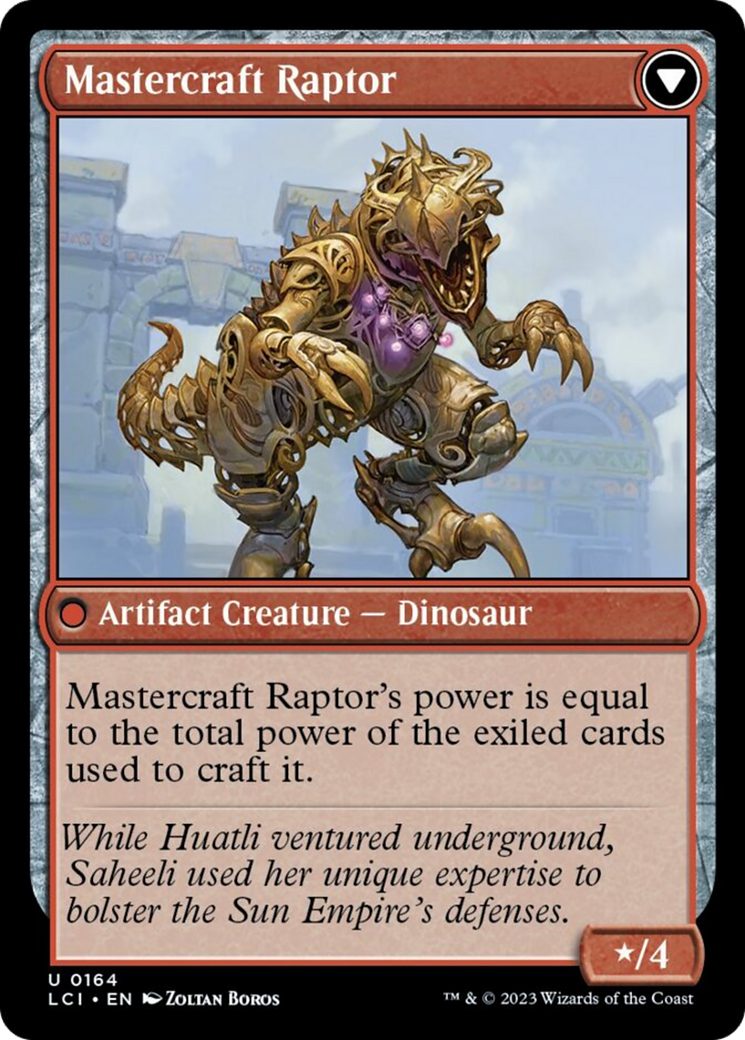 Saheeli's Lattice // Mastercraft Raptor [The Lost Caverns of Ixalan] | Chromatic Games