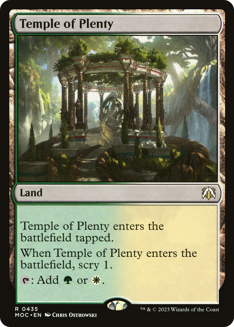 Temple of Plenty [March of the Machine Commander] | Chromatic Games