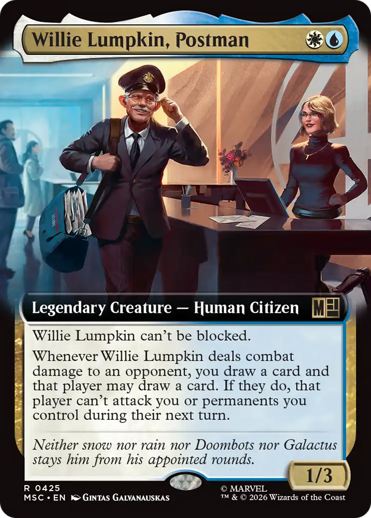 Willie Lumpkin, Postman (Extended Art) [Marvel Super Heroes Commander] | Chromatic Games