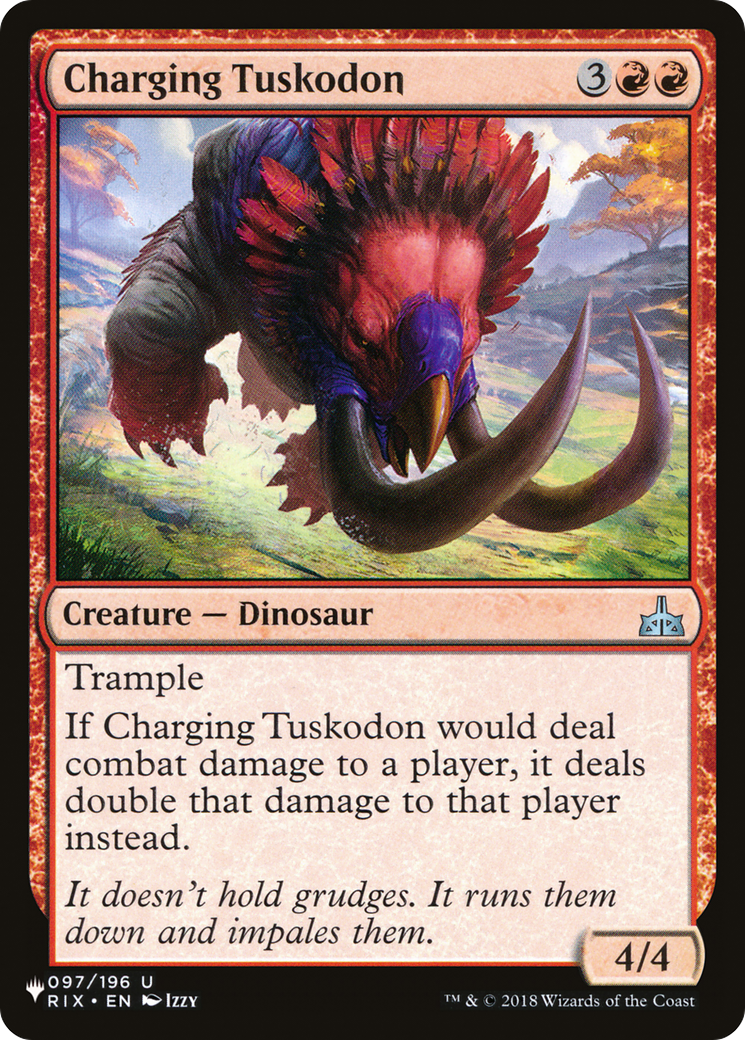 Charging Tuskodon [The List Reprints] | Chromatic Games