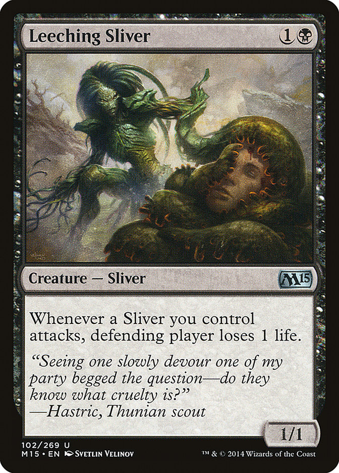 Leeching Sliver 102 (Magic 2015 (M15))  | Chromatic Games