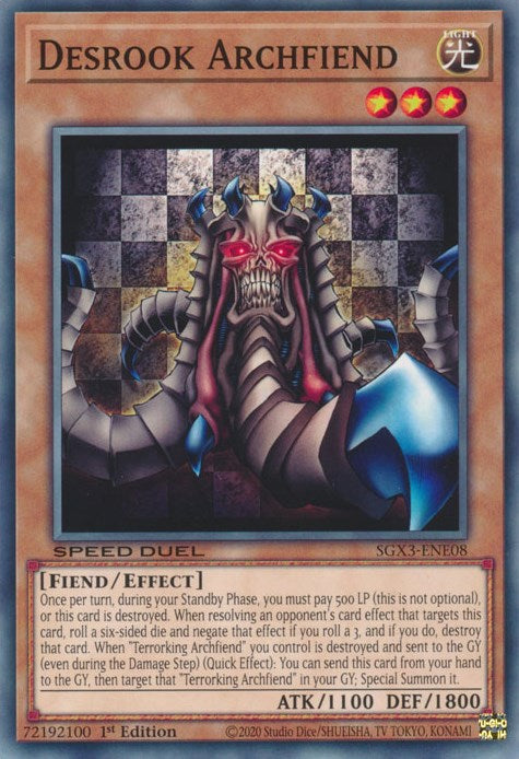 Desrook Archfiend [SGX3-ENE08] Common | Chromatic Games
