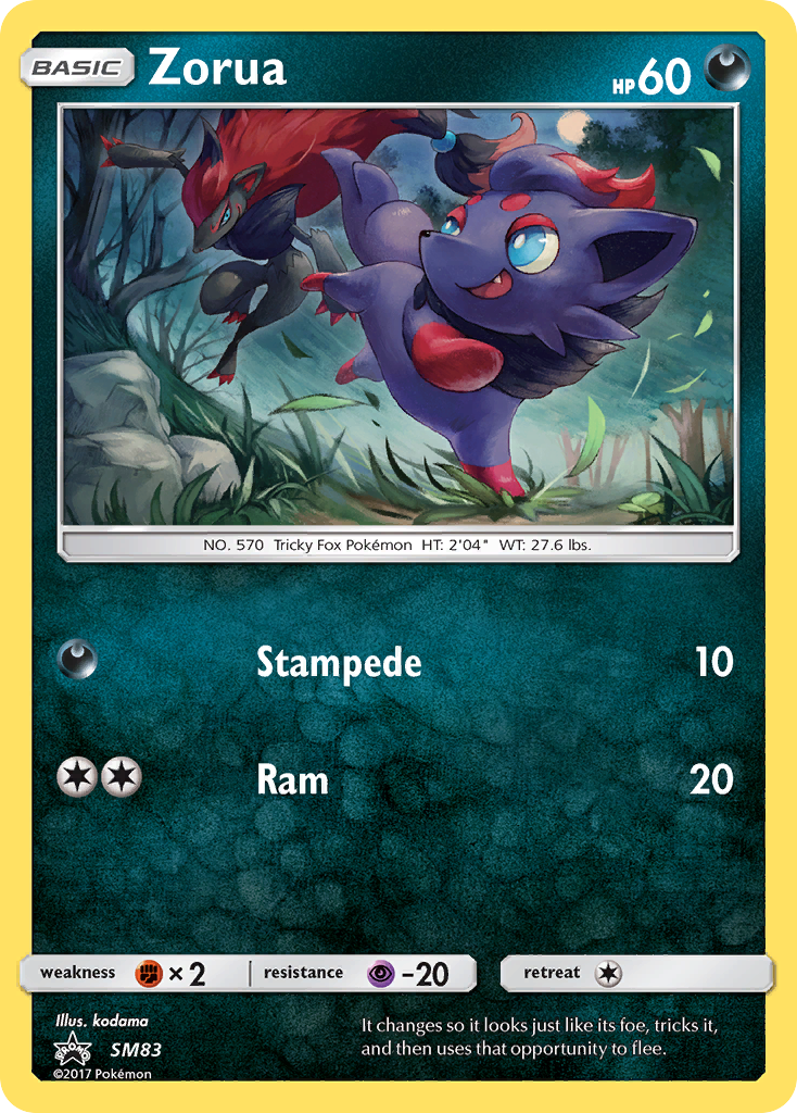 Zorua (SM83) [Sun & Moon: Black Star Promos] | Chromatic Games