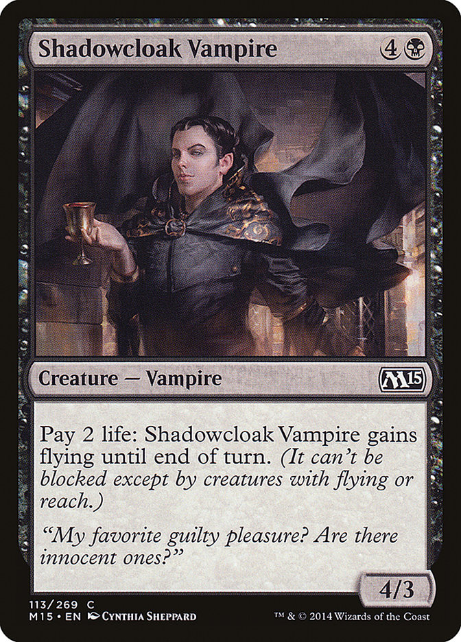 Shadowcloak Vampire 113 (Magic 2015 (M15))  | Chromatic Games