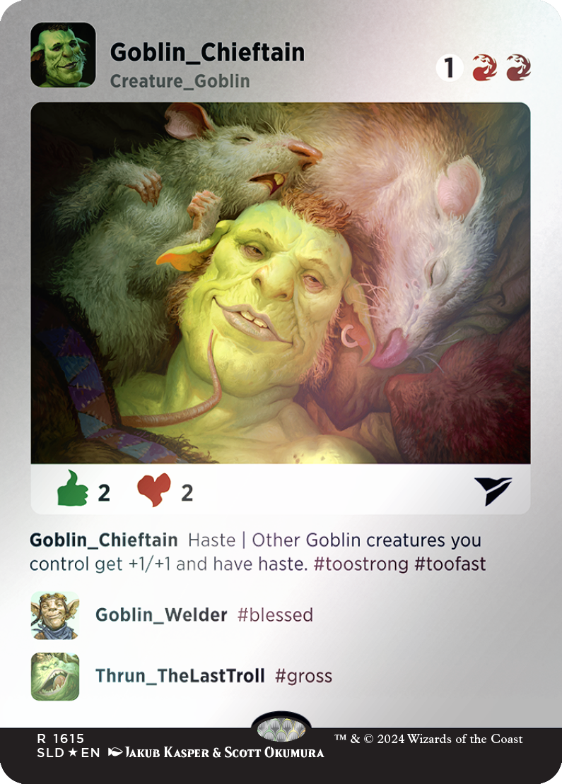 Goblin Chieftain (Rainbow Foil) [Secret Lair Drop Series] | Chromatic Games