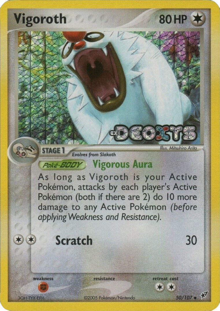 Vigoroth (50/107) (Stamped) [EX: Deoxys] | Chromatic Games