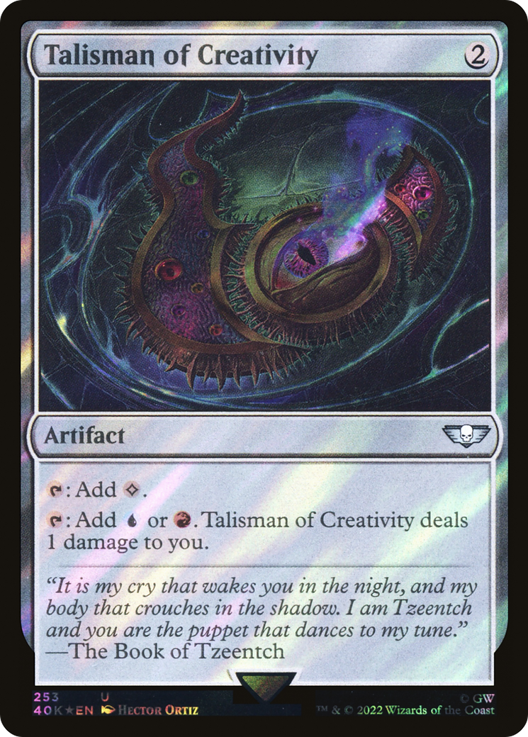 Talisman of Creativity (Surge Foil) [Marvel Super Heroes Commander] | Chromatic Games