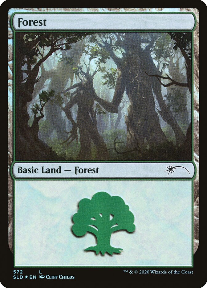 Forest (Tree Hugging) (572) [Secret Lair Drop Promos] | Chromatic Games