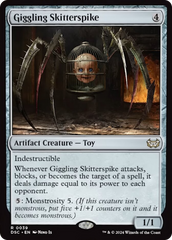 Giggling Skitterspike (Extended Art) [Duskmourn: House of Horror Commander] | Chromatic Games