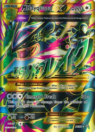 M Rayquaza EX (98/98) (Jumbo Card) [XY: Ancient Origins] | Chromatic Games