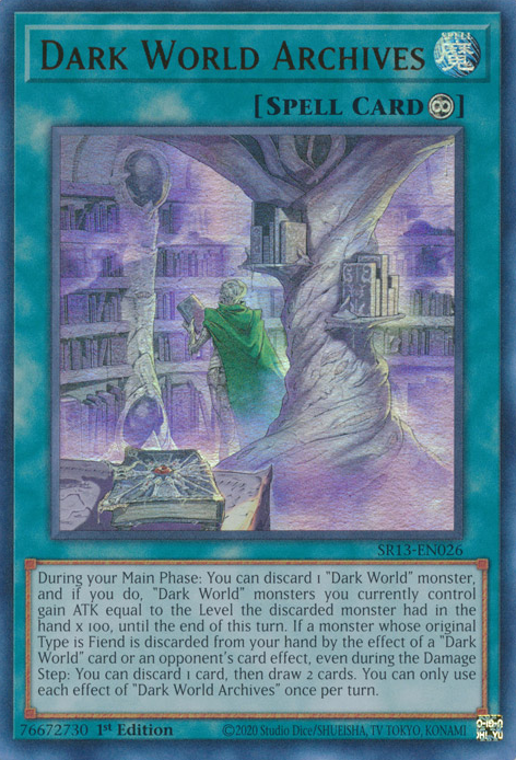 Dark World Archives [SR13-EN026] Ultra Rare | Chromatic Games