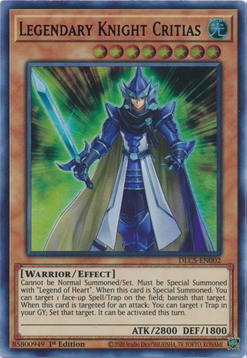 Legendary Knight Critias (Blue) [DLCS-EN002] Ultra Rare | Chromatic Games