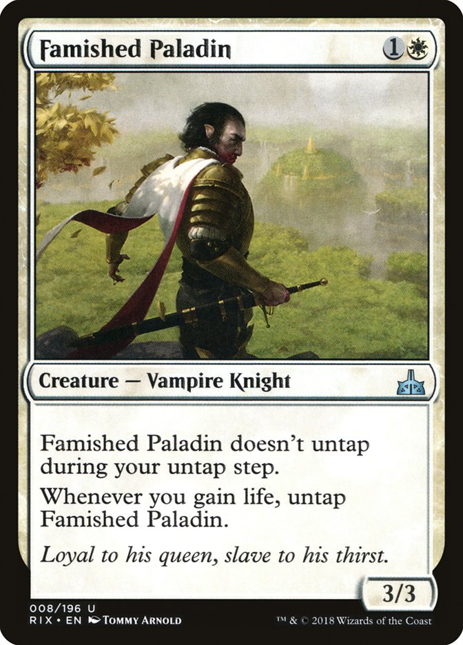 Famished Paladin 8/196 (Rivals of Ixalan)  | Chromatic Games