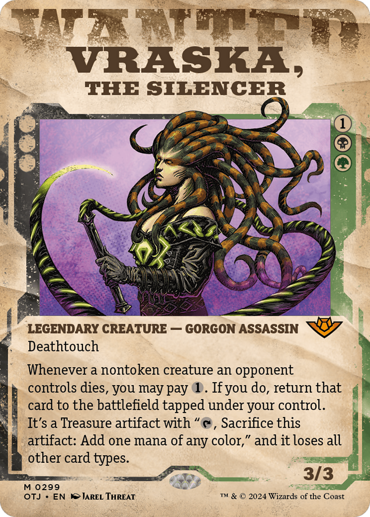 Vraska, the Silencer (Showcase) [Outlaws of Thunder Junction] | Chromatic Games