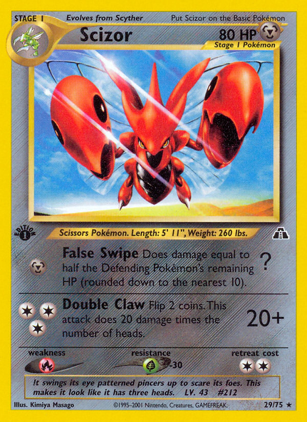 Scizor (29/75) [Neo Discovery 1st Edition] | Chromatic Games