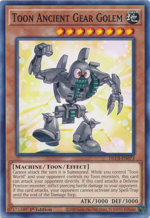Toon Ancient Gear Golem [DLCS-EN073] Common | Chromatic Games