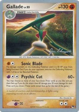 Gallade LV.55 (2/17) (Psychic Lock - Jason Klaczynski) [World Championships 2008] | Chromatic Games