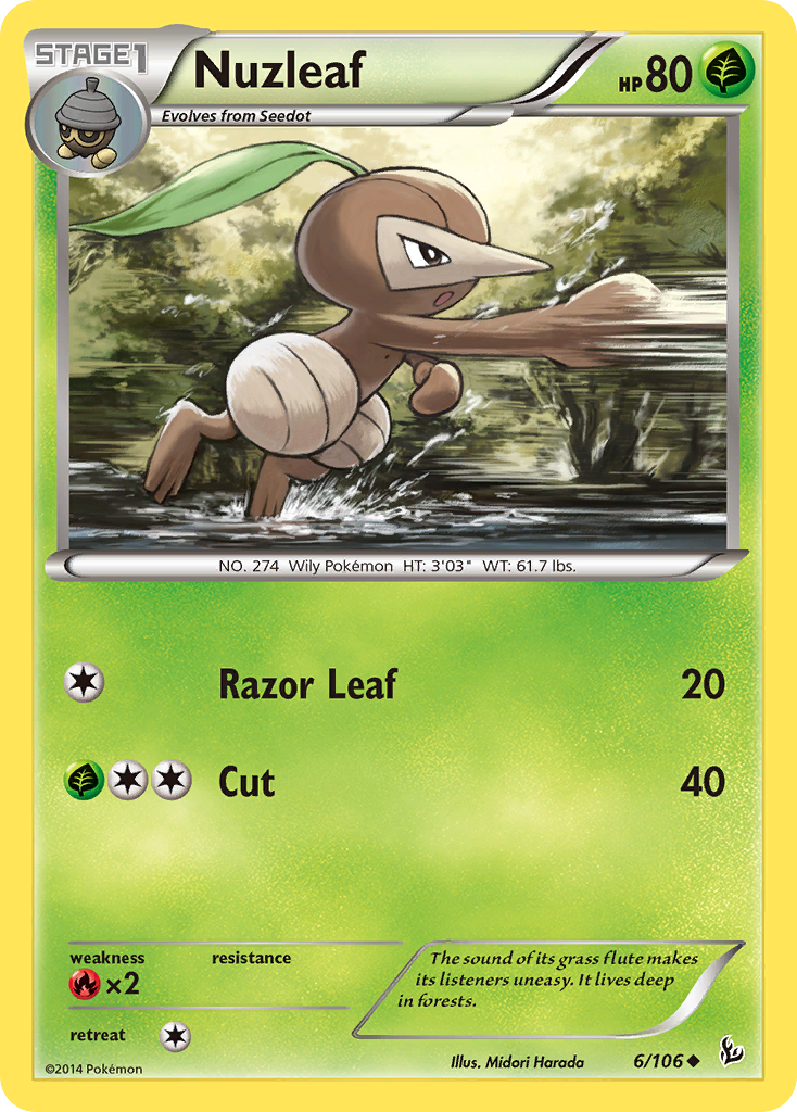 Nuzleaf (6/106) [XY: Flashfire] | Chromatic Games