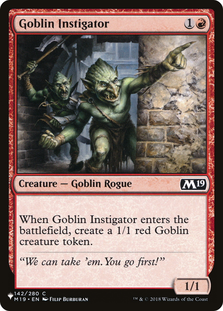 Goblin Instigator [The List Reprints] | Chromatic Games