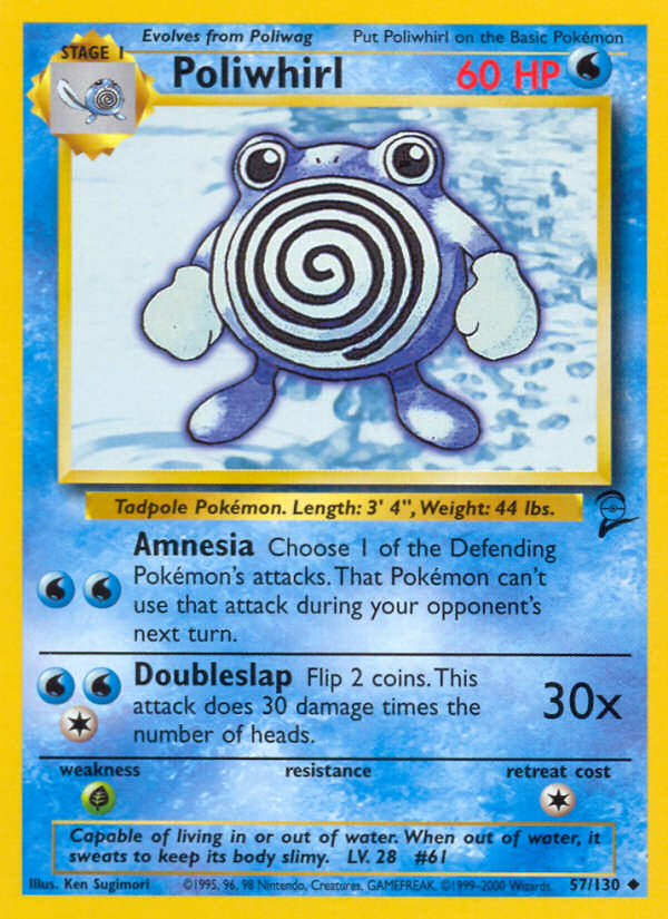 Poliwhirl (57/130) [Base Set 2] | Chromatic Games