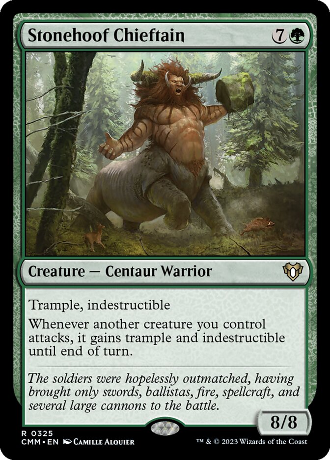 Stonehoof Chieftain 325/451 (Commander Masters)  | Chromatic Games