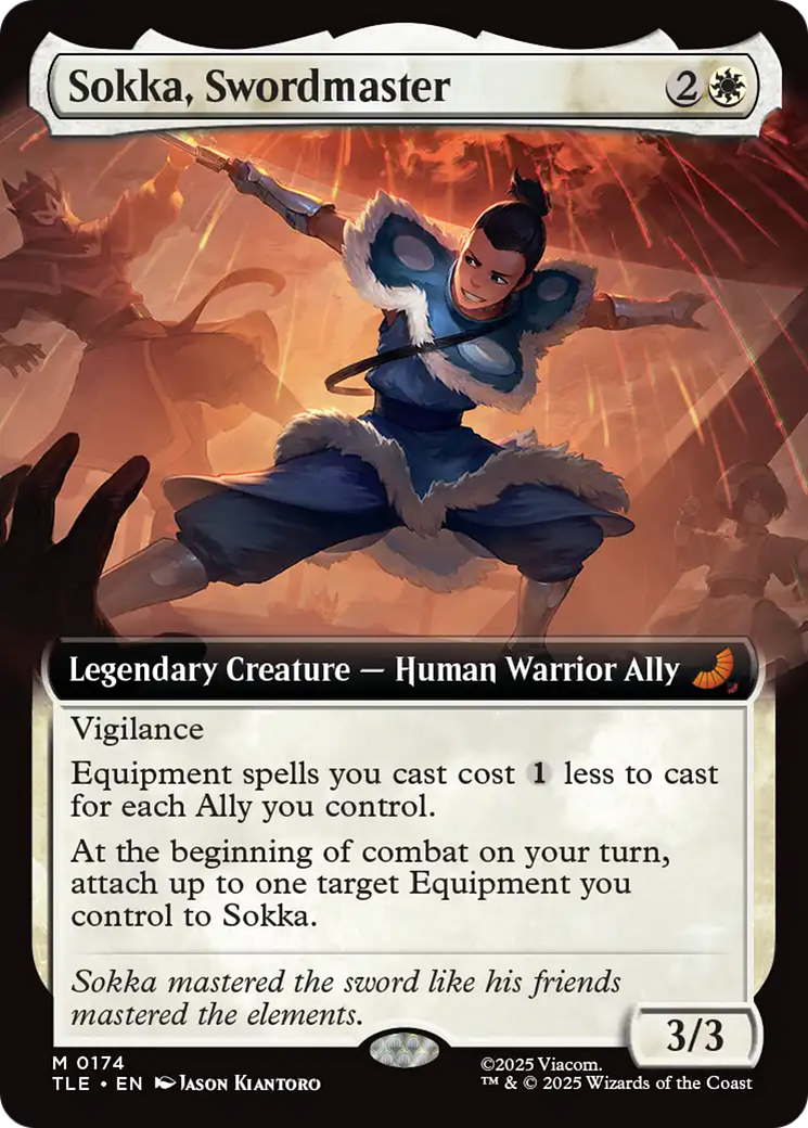 Sokka, Swordmaster (Extended Art) [Avatar: The Last Airbender: Eternal-Legal] | Chromatic Games