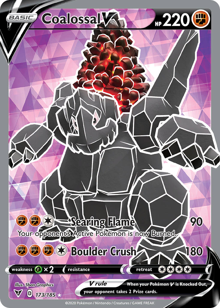 Coalossal V (173/185) [Sword & Shield: Vivid Voltage] | Chromatic Games