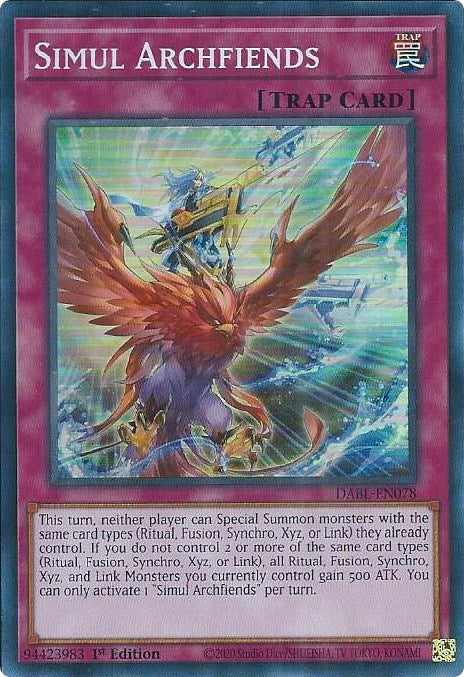 Simul Archfiends [DABL-EN078] Super Rare | Chromatic Games