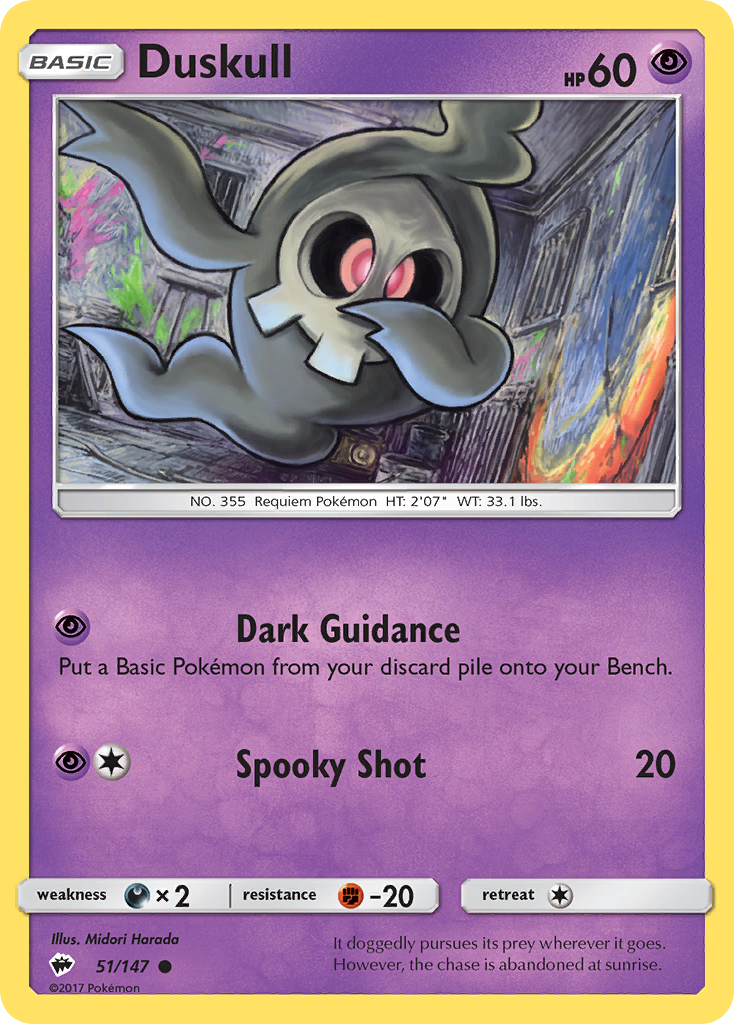 Duskull (51/147) [Sun & Moon: Burning Shadows] | Chromatic Games