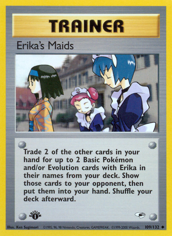 Erika's Maids (109/132) [Gym Heroes 1st Edition] | Chromatic Games