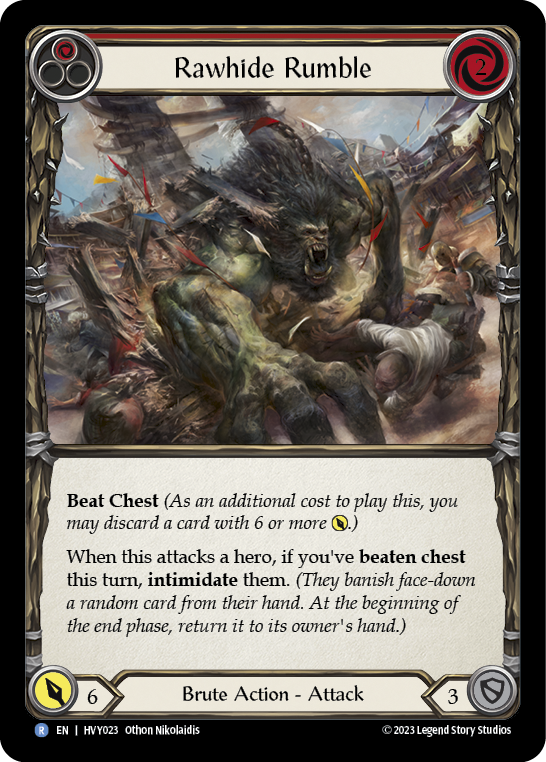 Rawhide Rumble (Red) [HVY023] (Heavy Hitters)  Rainbow Foil | Chromatic Games