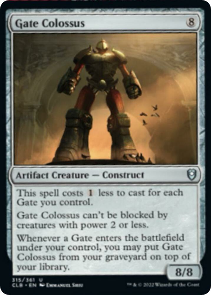 Gate Colossus 315 (Commander Legends: Battle for Baldur's Gate)  - Foil | Chromatic Games