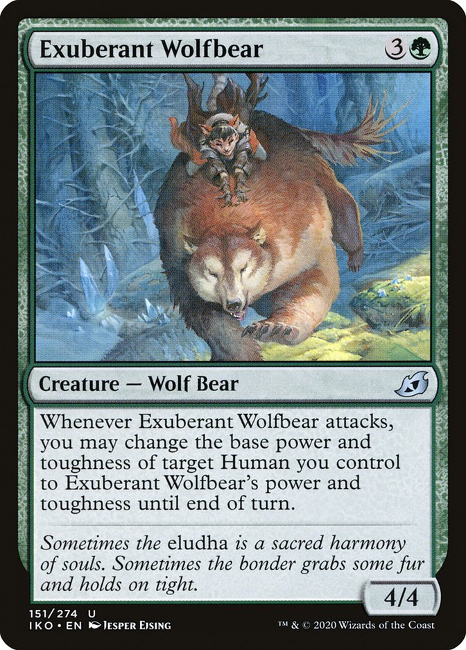 Exuberant Wolfbear 151 (Ikoria: Lair of Behemoths)  | Chromatic Games
