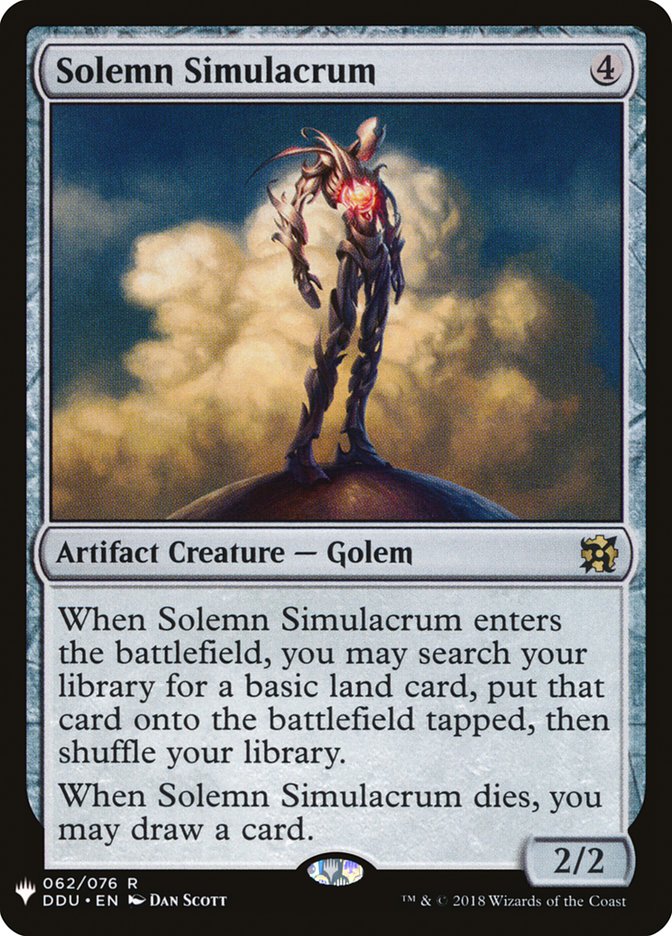Solemn Simulacrum [Mystery Booster] | Chromatic Games