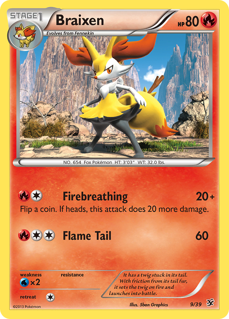 Braixen (9/39) [XY: Kalos Starter Set] | Chromatic Games