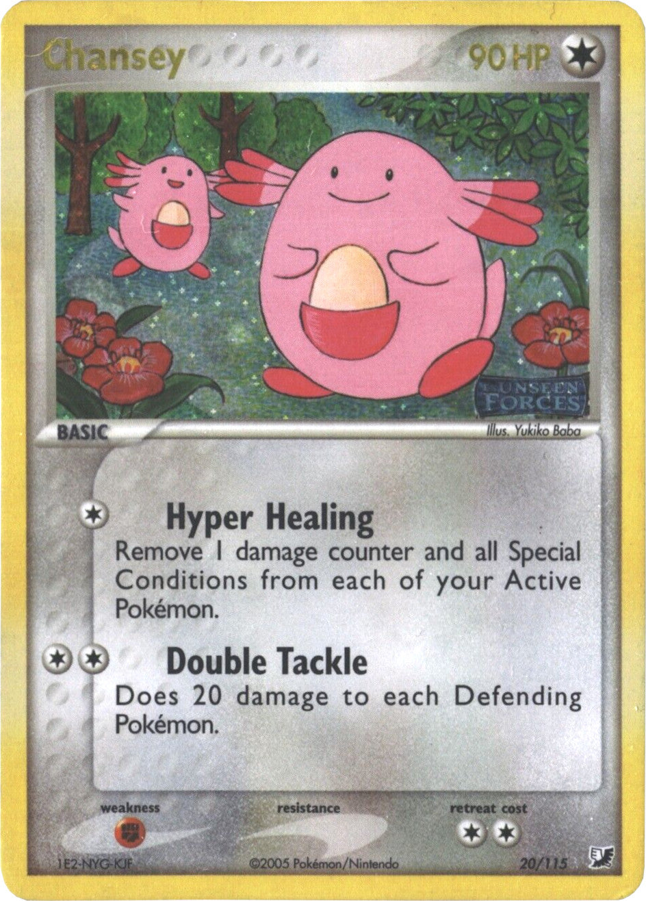 Chansey (20/115) (Stamped) [EX: Unseen Forces] | Chromatic Games