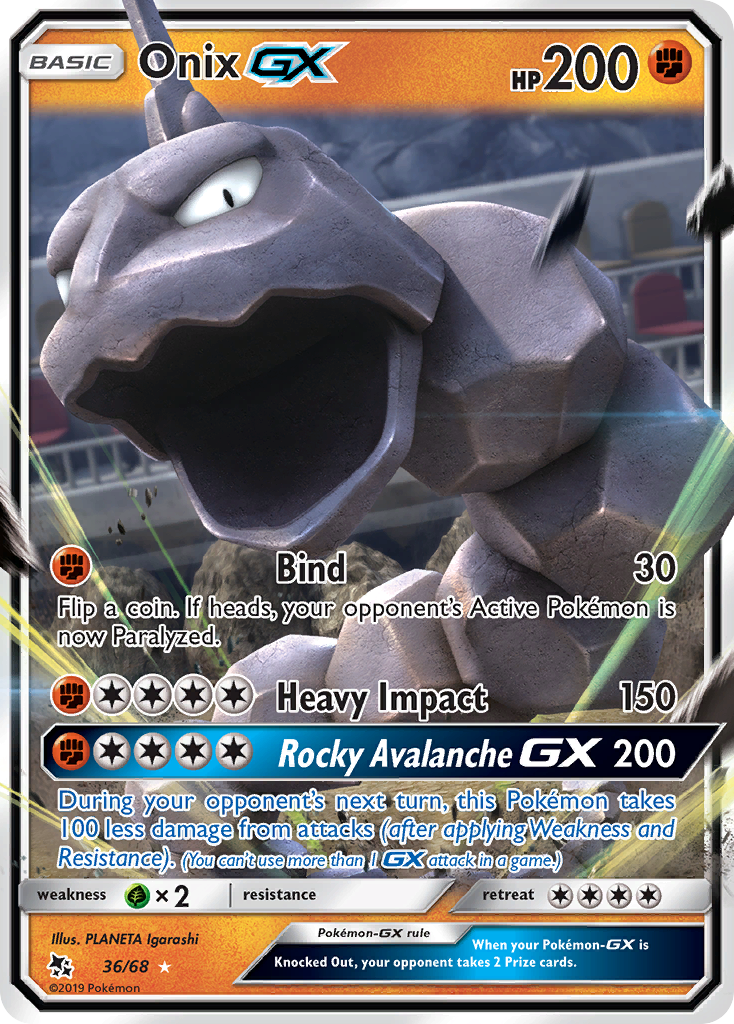 Onix GX (36/68) [Sun & Moon: Hidden Fates] | Chromatic Games