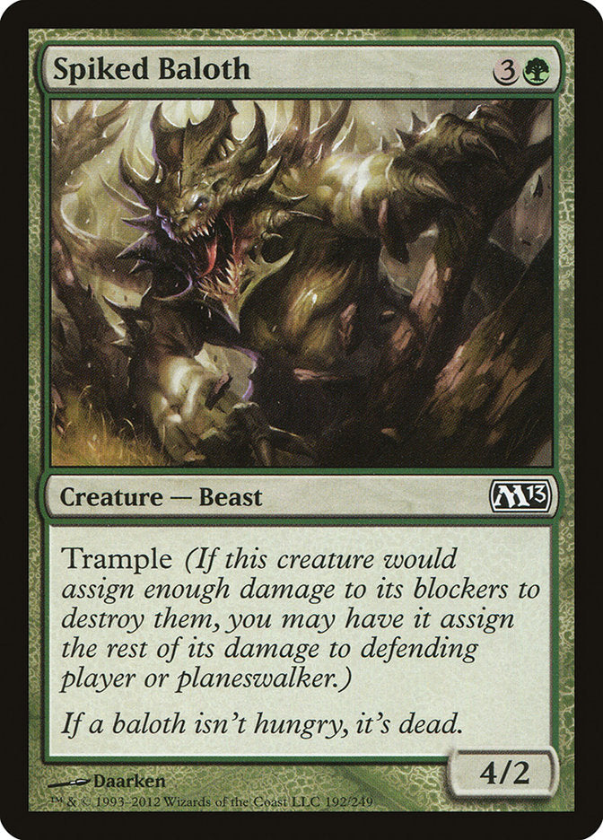 Spiked Baloth 192/249 (Magic 2013 (M13))  | Chromatic Games