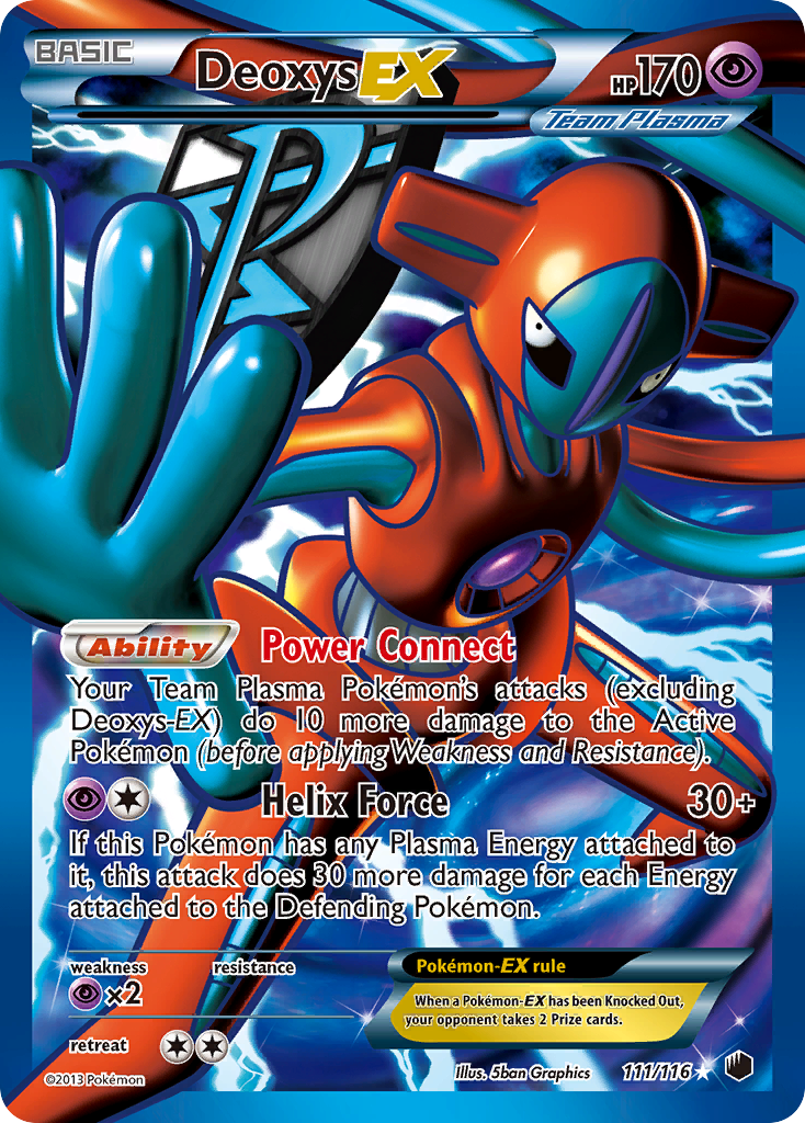 Deoxys EX (111/116) [Black & White: Plasma Freeze] | Chromatic Games