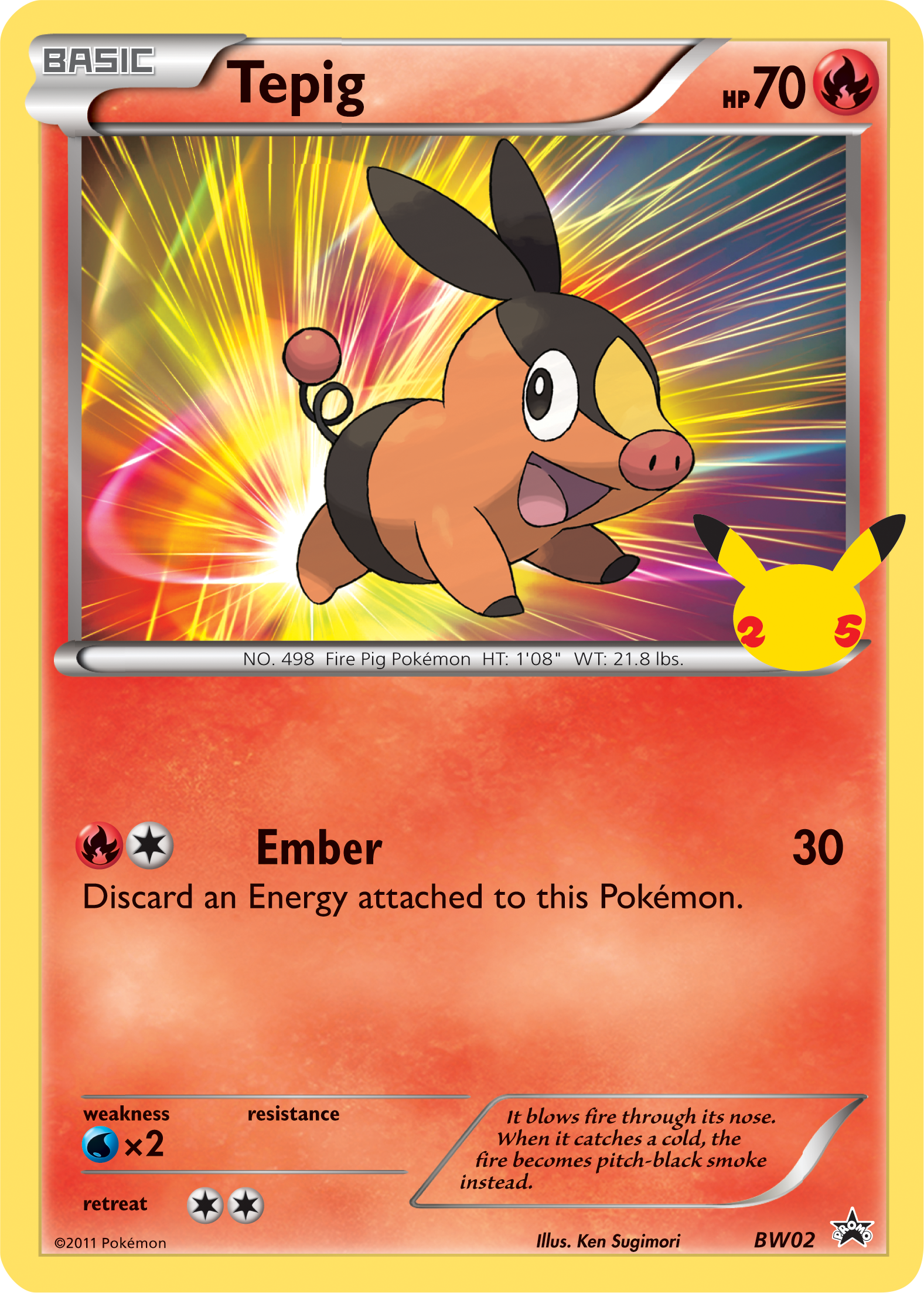 Tepig (BW02) (Jumbo Card) [First Partner Pack] | Chromatic Games