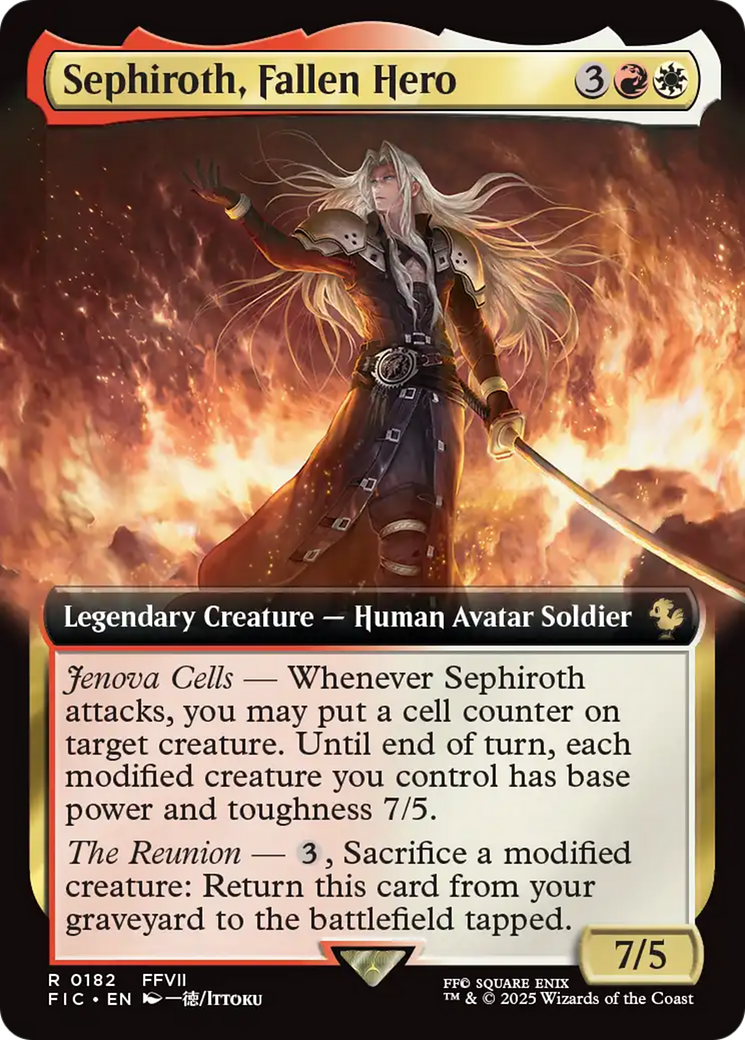 Sephiroth, Fallen Hero (Extended Art) [FINAL FANTASY Commander] | Chromatic Games